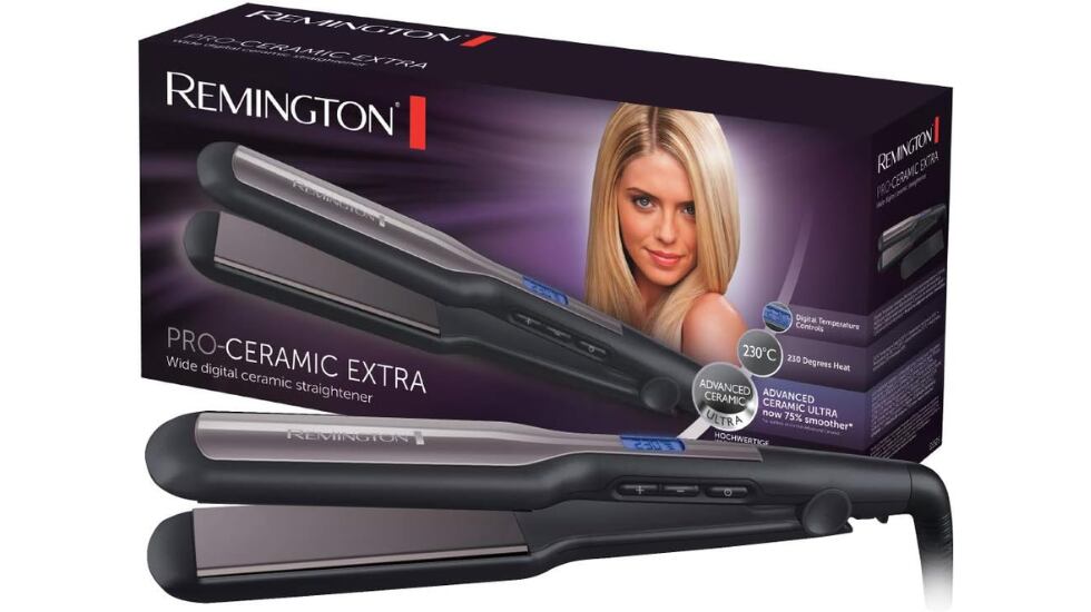 Plancha de pelo Remington.