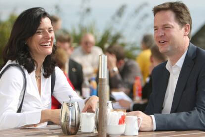 Nick Clegg y Miriam González Durántez.