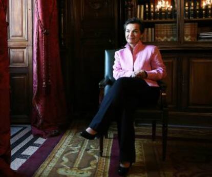 Christiana Figueres, en la Casa de América de Madrid.