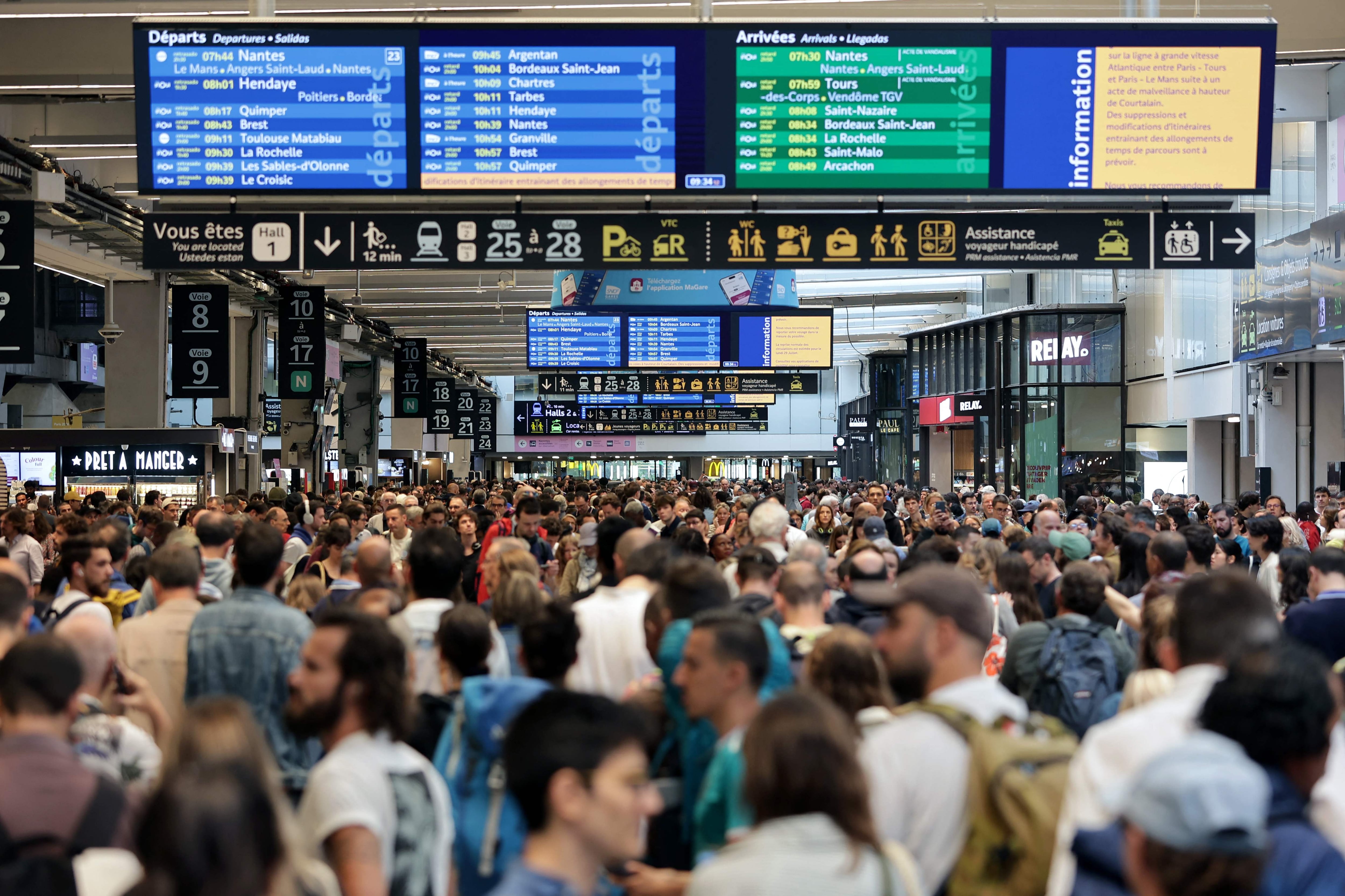 Juegos Olímpicos París 2024, en directo | Un “ataque masivo” a la red ferroviaria francesa  deja 800.00 afectados a pocas horas de la inauguración