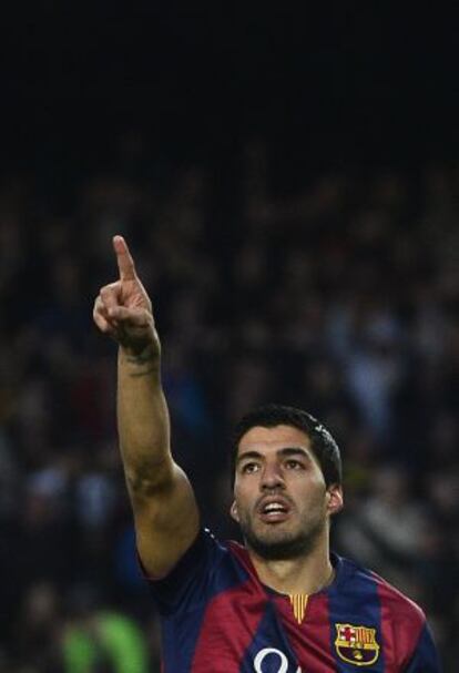 El jugador uruguayo del Barcelona Luis Suárez.