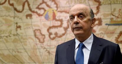 O chanceler do Governo interino, José Serra.