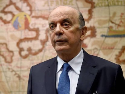 O chanceler do Governo interino, Jos&eacute; Serra.