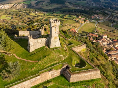 Fortaleza de Radicofani, en la Toscana (Italia)