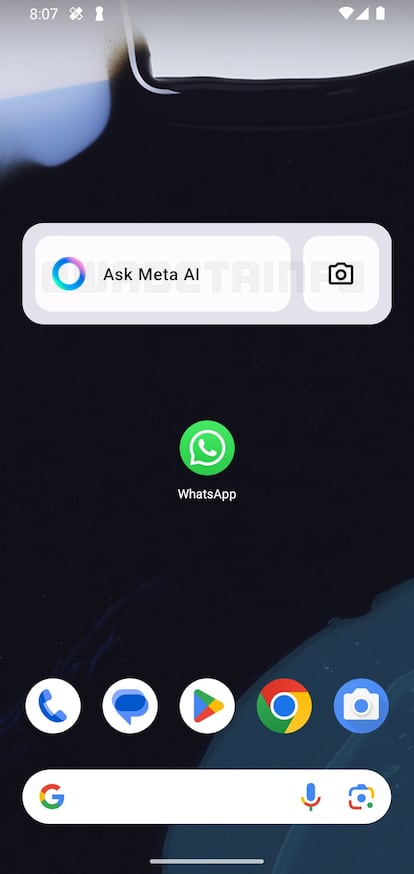 Nuevo widget de WhatsApp para Meta AI