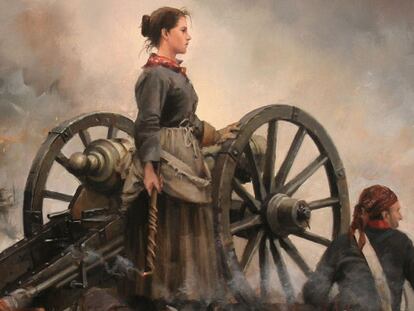 'Agustina de Aragón' (2012), obra de Augusto Ferrer-Dalmau