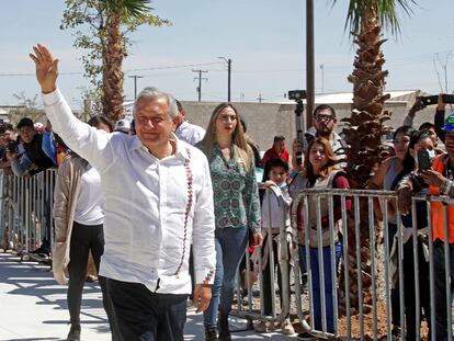 Andrés Manuel López Obrador, el año pasado, durante una gira de trabajo por el Estado de Sonora.