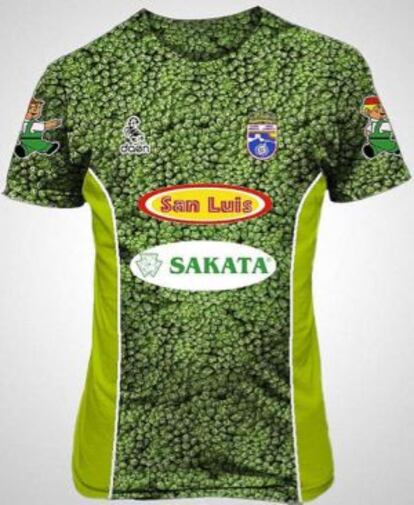 Camiseta de La Hoya Lorca, con estampados de brócoli.