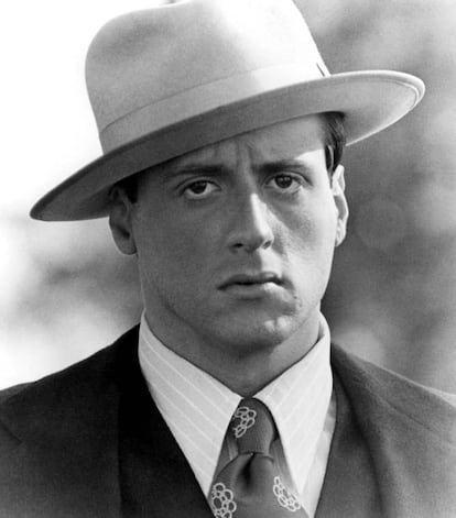 'Capone' fue una de las primeras películas en las que participó Sylvester Stallone. En la imagen, el actor durante el rodaje del filme en 1975.
