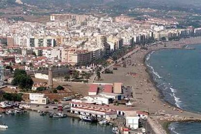 Vista área de la localidad malagueña de Estepona, con una ocupación del 66%.