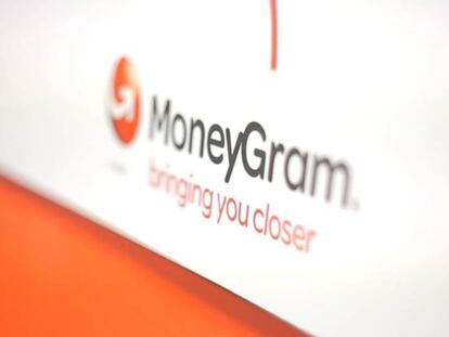 Logo de MoneyGram, una de las principales firmas de env&iacute;o de remesas del mundo.