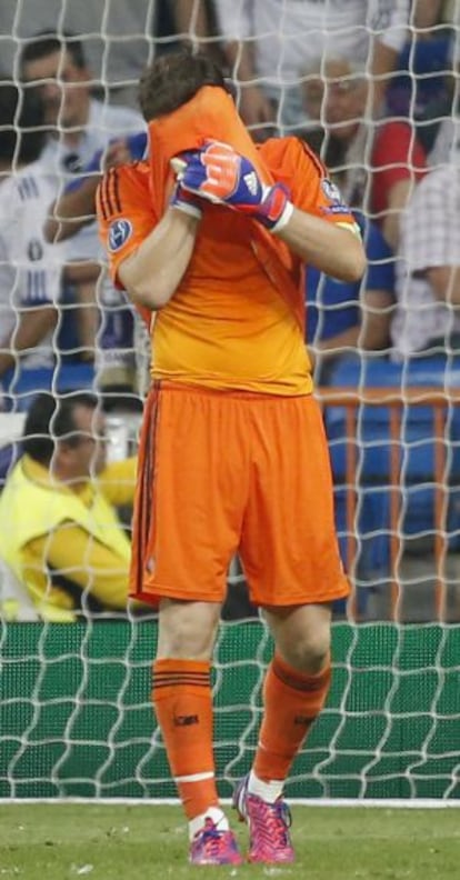 Casillas, tras perder la eliminatoria de Champions ante la Juve.