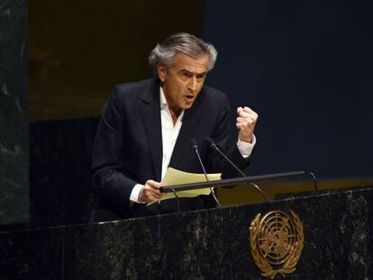 El fil&oacute;sofo franc&eacute;s Bernard-Henri Levy, en su discurso de inauguraci&oacute;n.