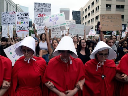 An abortion rights demonstration in Denver last summer.