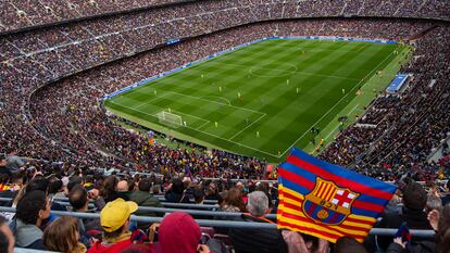 El Camp Nou, en la Champions femenina en el Barcelona-Wolfsburgo.