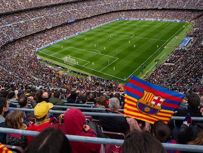 El Camp Nou, en la Champions femenina en el Barcelona-Wolfsburgo.