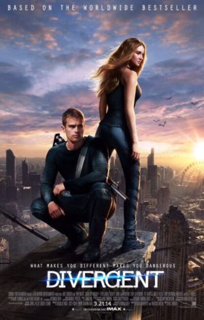 Póster de 'Divergent', distopía adolescente con ecos al Platón de 'República'.