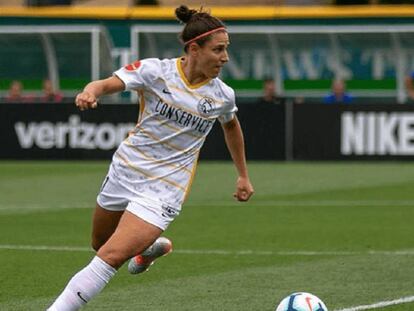 Vero Boquete, en un partido de Utah Royals FC.