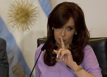La presidenta argentina, Cristina Fernández, el pasado 11 de febrero.
