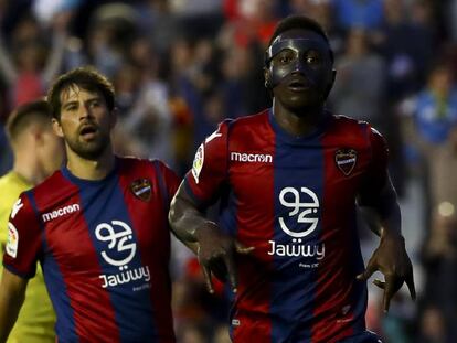 Emmanuele Boateng, durante el partido contra el Barcelona.