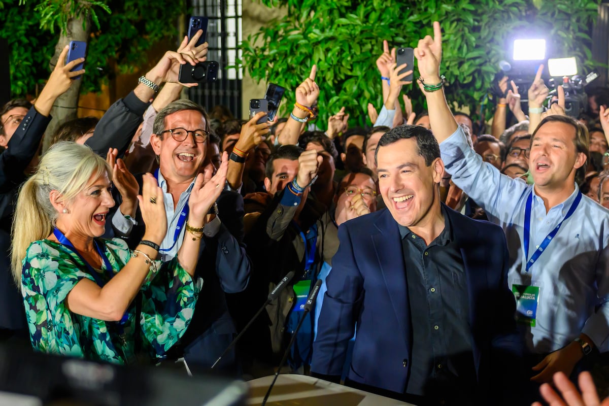 Resultados y reacciones políticas tras las elecciones de Andalucía en  directo|El PP celebra la victoria: “No sacamos matrícula de honor, pero sí  sobresaliente” | Elecciones Andalucía | EL PAÍS