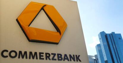 Cajero de Commerzbank en Fráncfort.