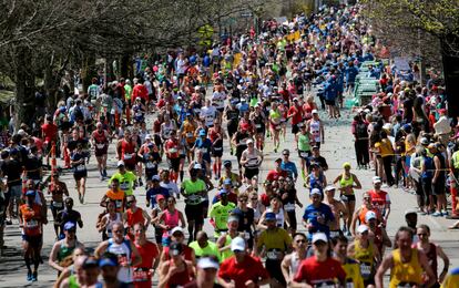 Corredores del maratón de Boston, durante la edición de 2017. / CRAIG F. WALKER (GETTY)