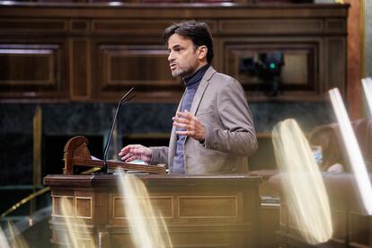 El presidente del grupo parlamentario de Unidas Podemos, Jaume Asens el pasado noviembre en el Congreso.