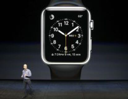 El reloj inteligente de Apple.