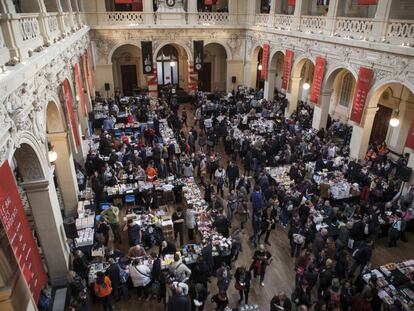 Sala de Comercio, donde se celebra la feria del libro de Lyon.