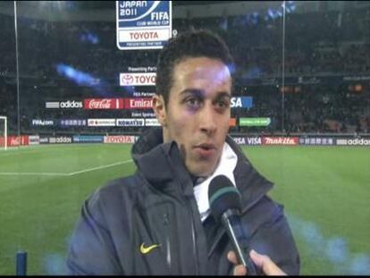 Thiago: "Sentimos la lesión de Villa, es un jugador que hace mucha falta en la plantilla"