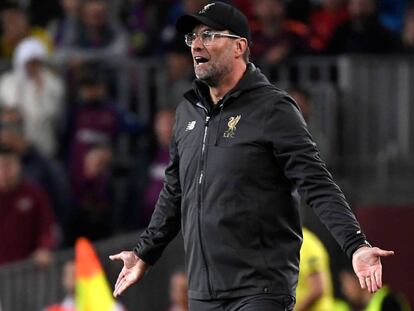 Jurgen Klopp durante el Barça-Liverpool.