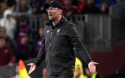 Jurgen Klopp durante el Barça-Liverpool.