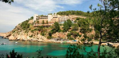 Complejo hotelero propiedad de Hispania en Ibiza.