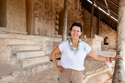 Alejandra Alonso, directora de la zona arqueológica de Ek Balam.