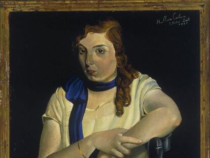 Retrat de Maria Carbona, una de les cosines de Ferran Sunyer, pintat per Dal&iacute; el 1925