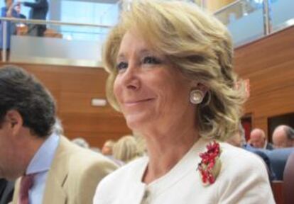 La presidenta de la Comunidad de Madrid, Esperanza Aguirre.