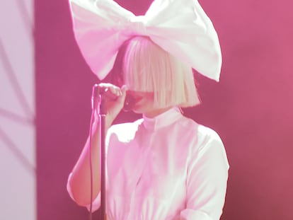 La cantante australiana, durante una actuación.