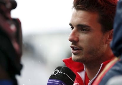 El pilot frances Jules Bianchi, durant una entrevista.