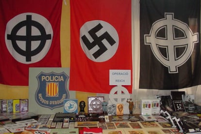 Nazi-related material seized from premises of Kalki bookstore.