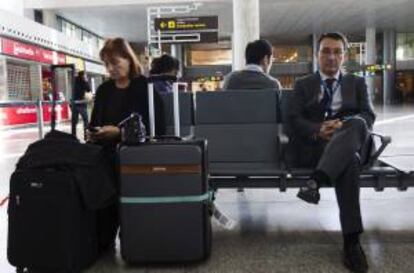 El director del aeropuerto de Málaga-Costa del Sol, el de mayor tráfico de Andalucía, Salvador Merino, durante una entrevista con Efe.
