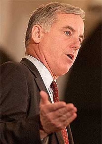 El candidato demócrata Howard Dean, ex gobernador de Vermont.