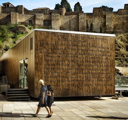 Centro de Interpretación Teatro Romano de Málaga, a los pies de la alcazaba. La ciudad andaluza es Capital Europea del Turismo Inteligente 2020. 