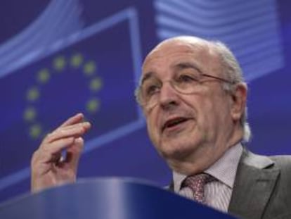 El comisario europeo de Competencia, Joaquín Almunia. EFE/Archivo
