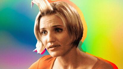 Cameron Diaz dejó en 'Algo pasa con Mary' la estampa más reconocible de la filmografía de los hermanos Farrelly: aquel tupé que se hacía con un producto que ella pensaba que era gomina.