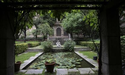 Els jardins de la finca del carrer Muntaner que es poden visitar fins a finals de mes.