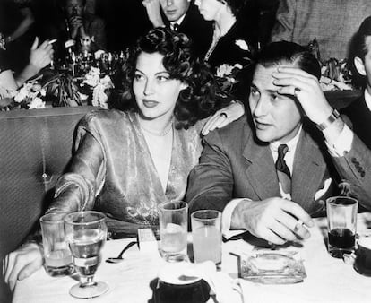 Ava Gardner y Artie Shaw en 1945.