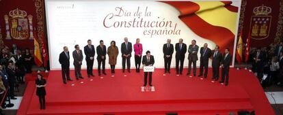 Celebración del 35 aniversario de la Constitución en la Puerta del Sol.