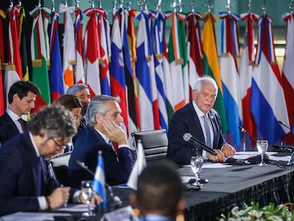 Josep Borrell, alto representante de la Unión Europea para Asuntos Exteriores, durante una reunión de la CELAC-UE, en Buenos Aires, en octubre de 2022.