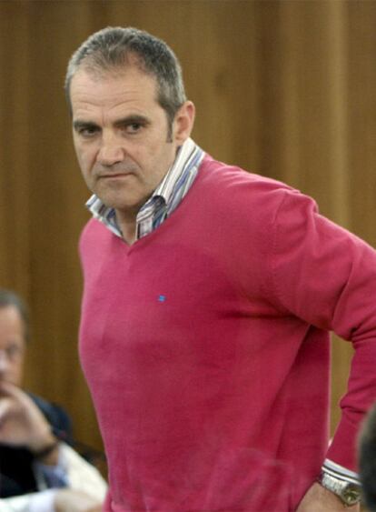 El ex jefe de ETA Kantauri, ayer durante el juicio.